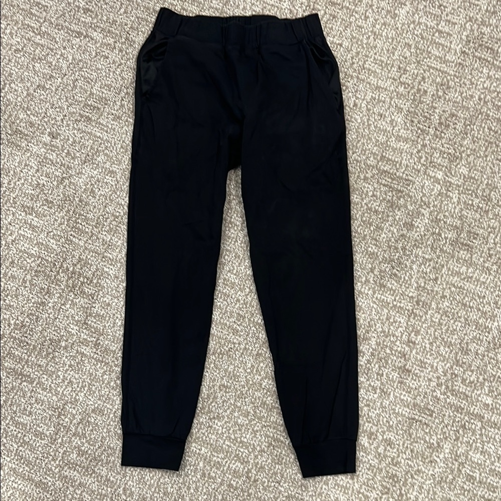 Black Benefit Medical Scrub Jogger Pants and Top